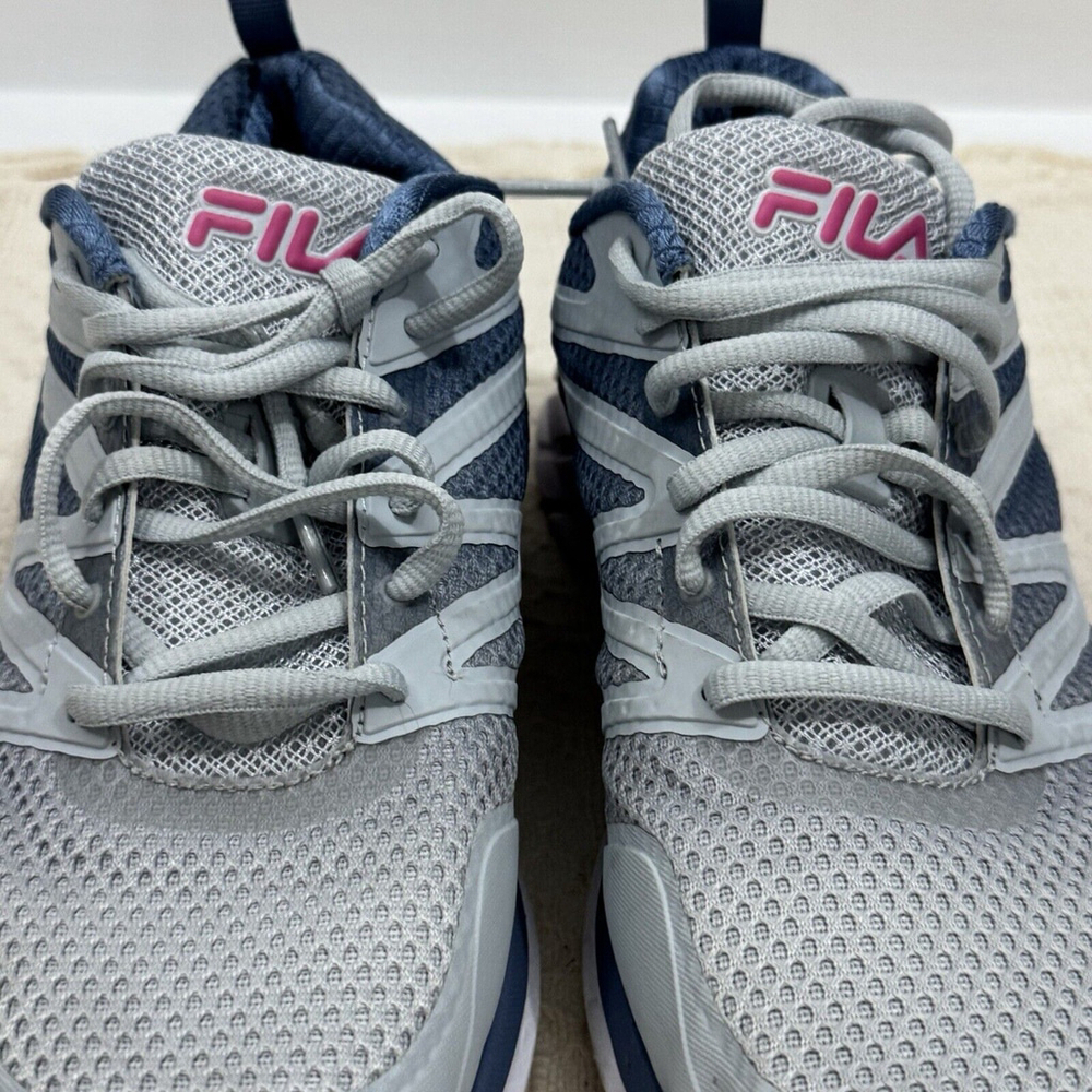 Fila Memory Women’s Blue Mesh Athletic Running Shoe Size 10 Walking Yoga Casual - Picture 3 of 16